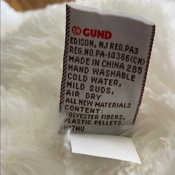 New Gund  White Teddy Bear plush toy Christmas - Picture 5 of 11